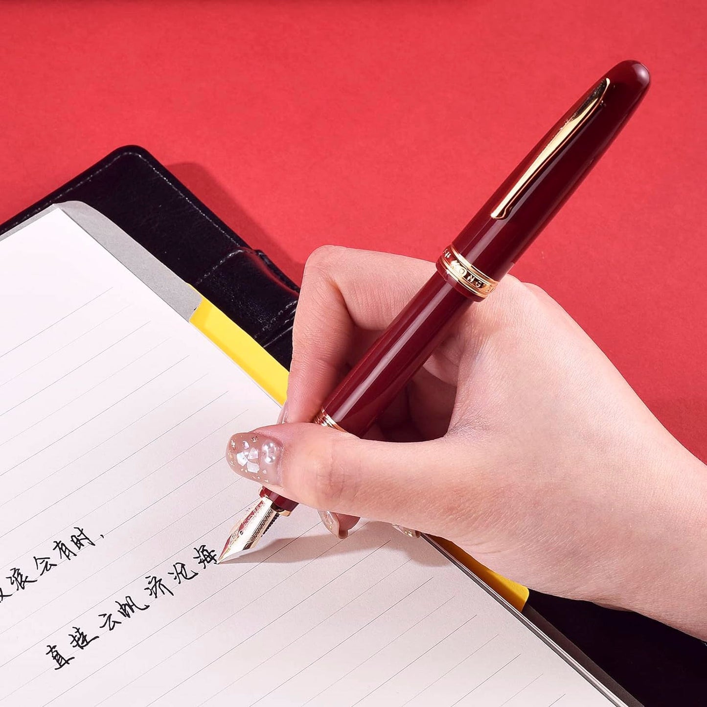 Hongdian 1841 Red Fountain Pen