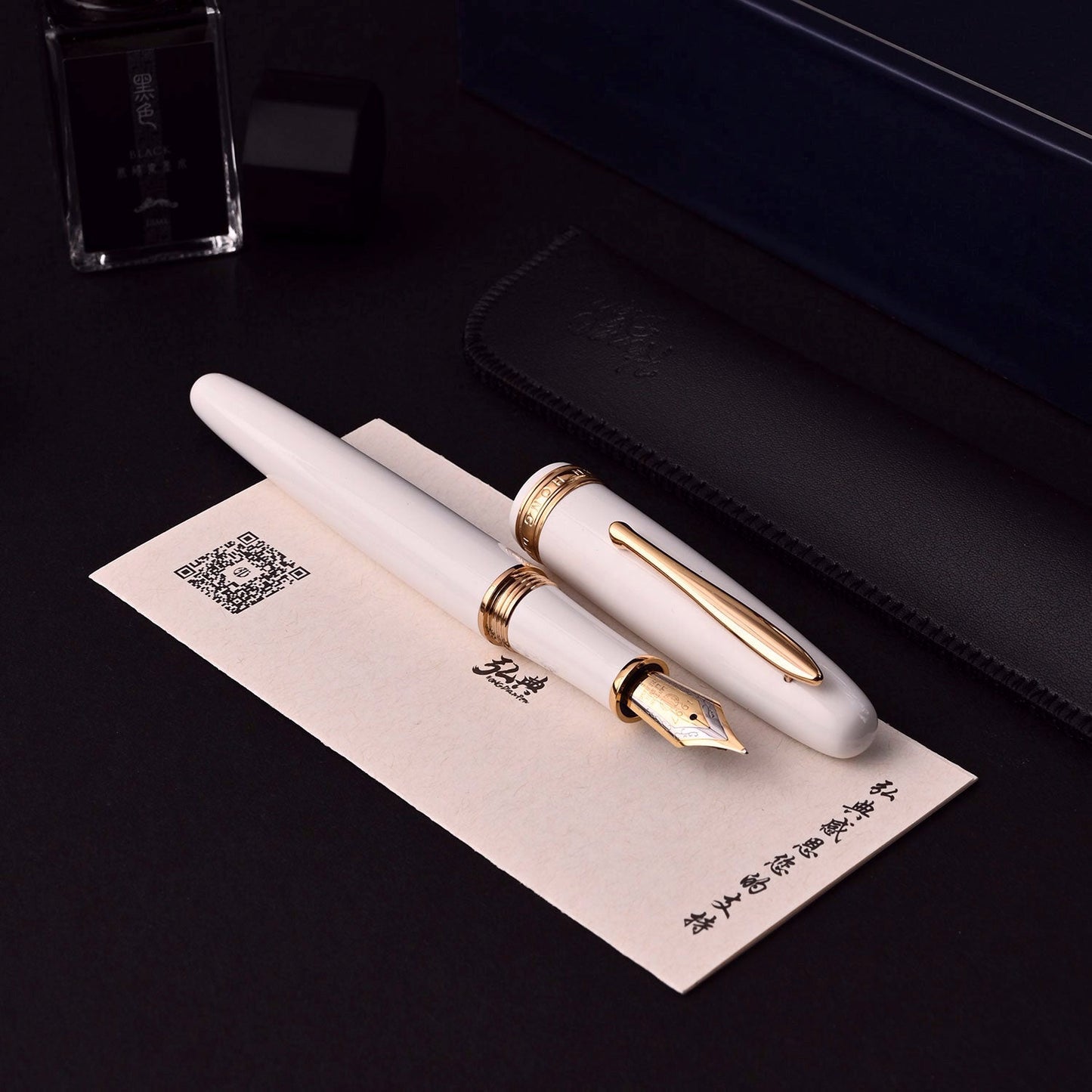 Hongdian 1841 White Fountain Pen