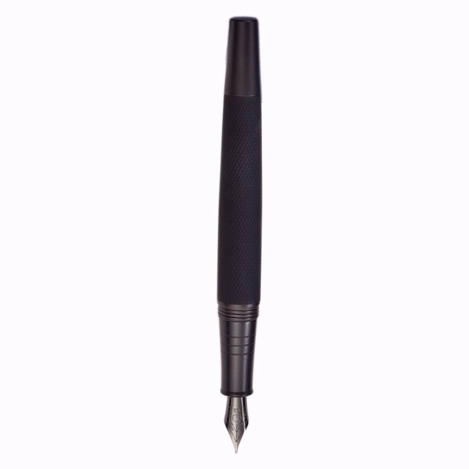 Hongdian 6013 Stylo Plume Noir Mat Pointe Extra Fine Avec Coffret Cadeau Métal