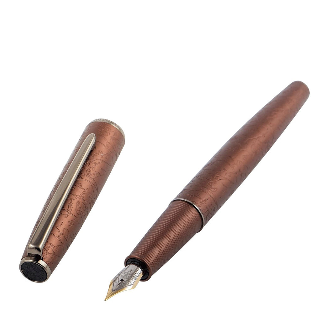 Hongdian A3 Taoyuan Wonderland Brown Fountain Pen