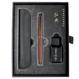 Hongdian A3 Taoyuan Wonderland Brown Fountain Pen