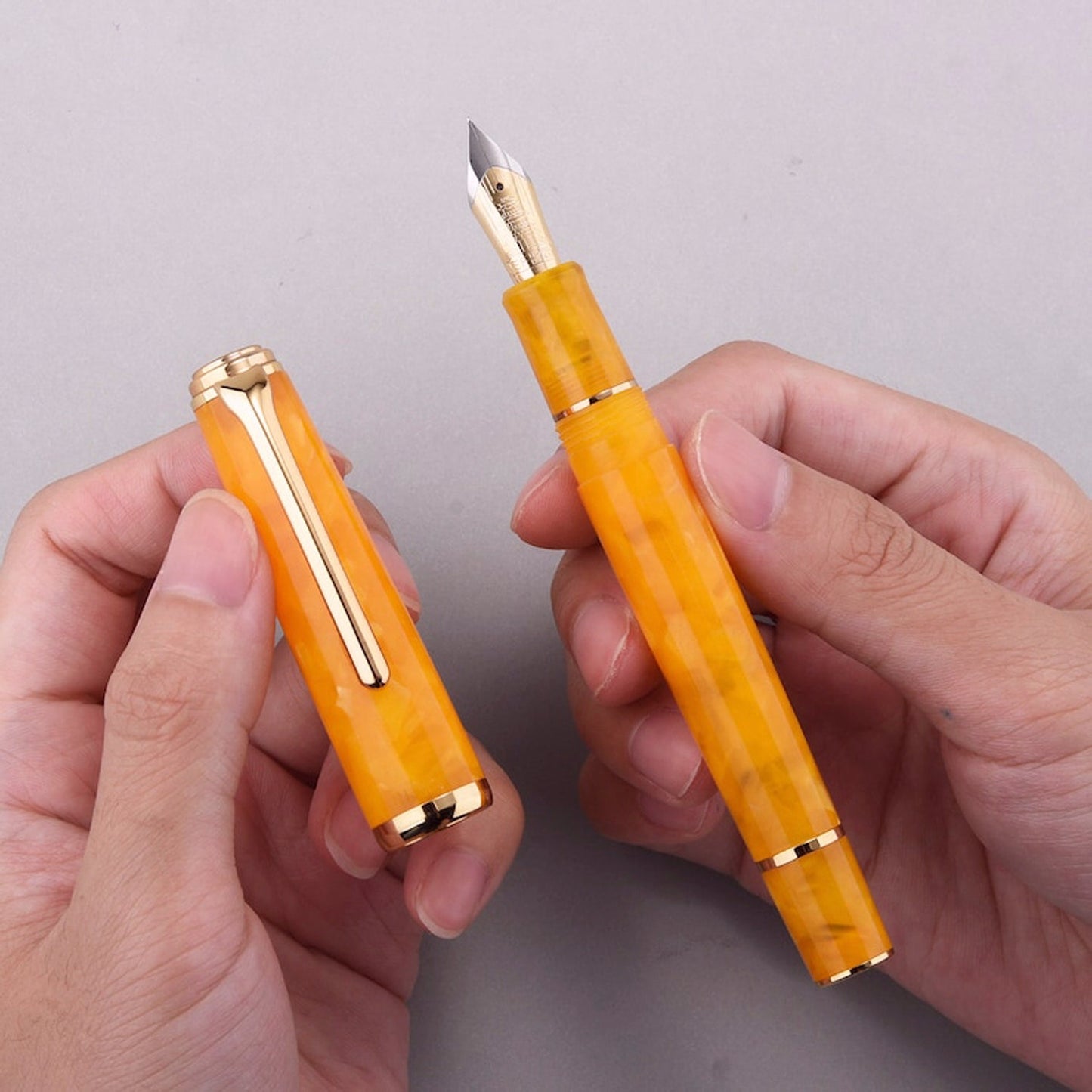Hongdian N1 Orange Fountain Pen