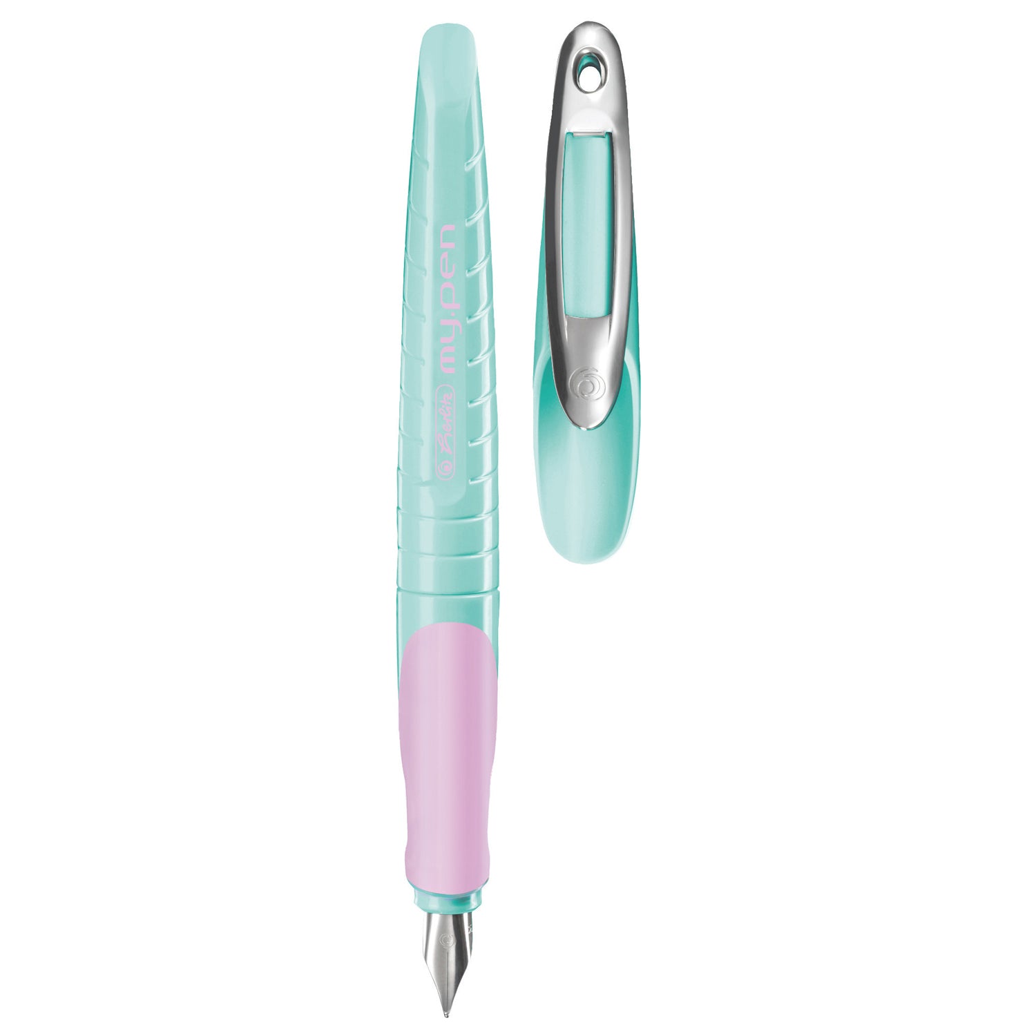 Herlitz my.pen Mint/Purple Fountain Pen 11162484