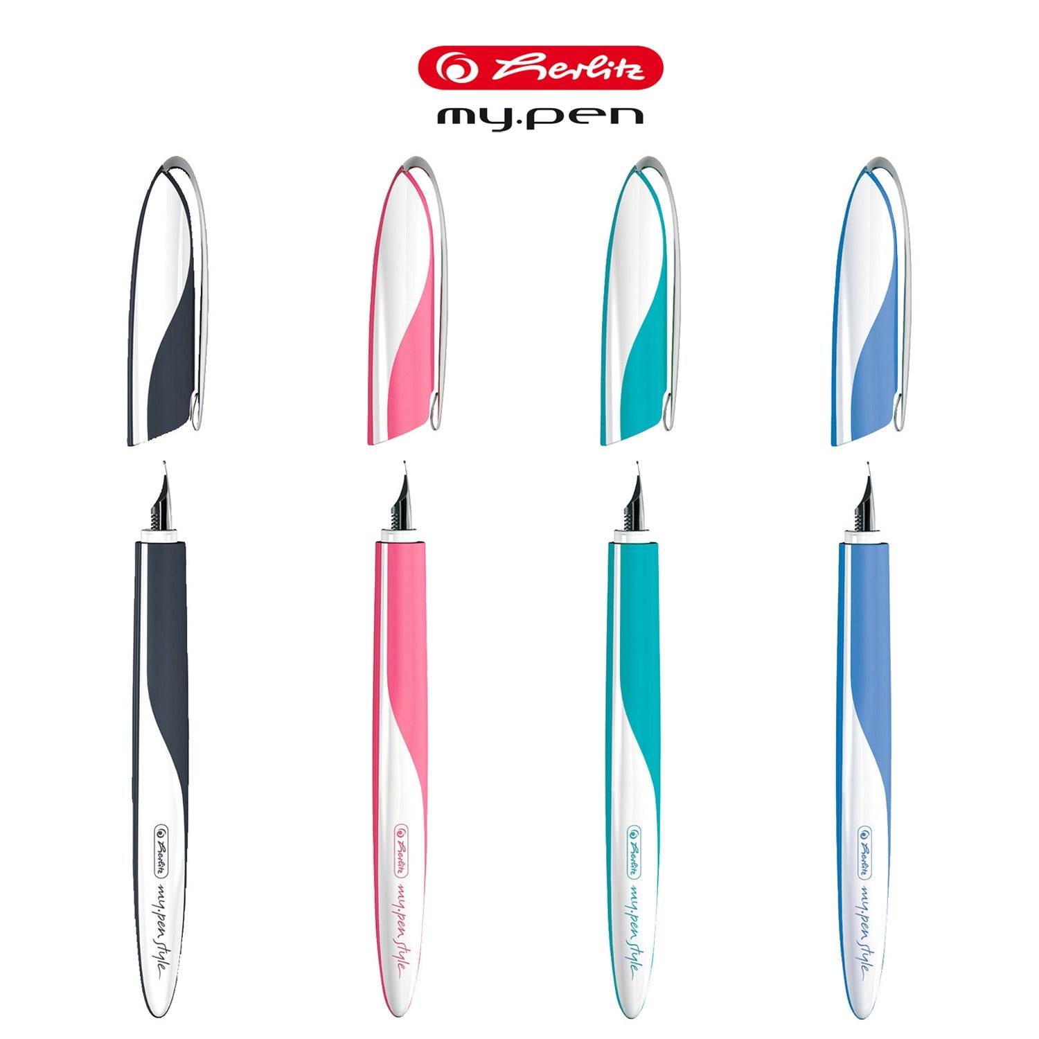 Herlitz my.pen Style Caribbean Turquoise Fountain Pen 11357225