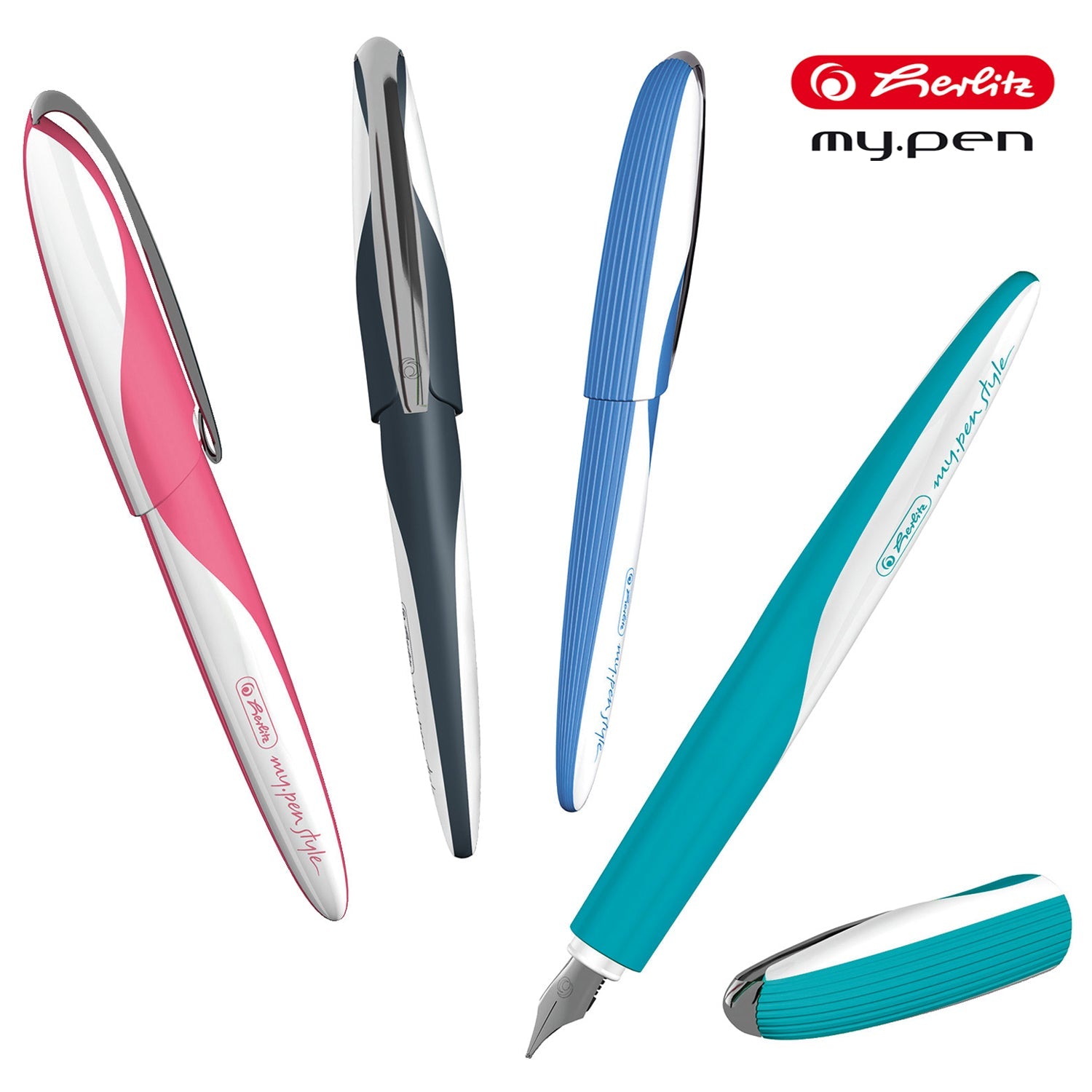 Herlitz my.pen Style Caribbean Turquoise Fountain Pen 11357225