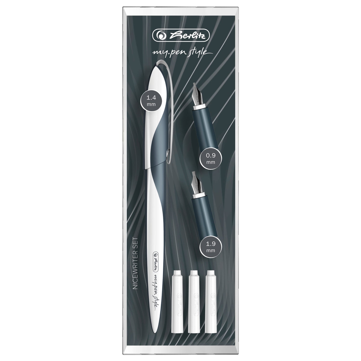 Herlitz my.pen Style Dark Shale Calligraphy Pen Set 11360286