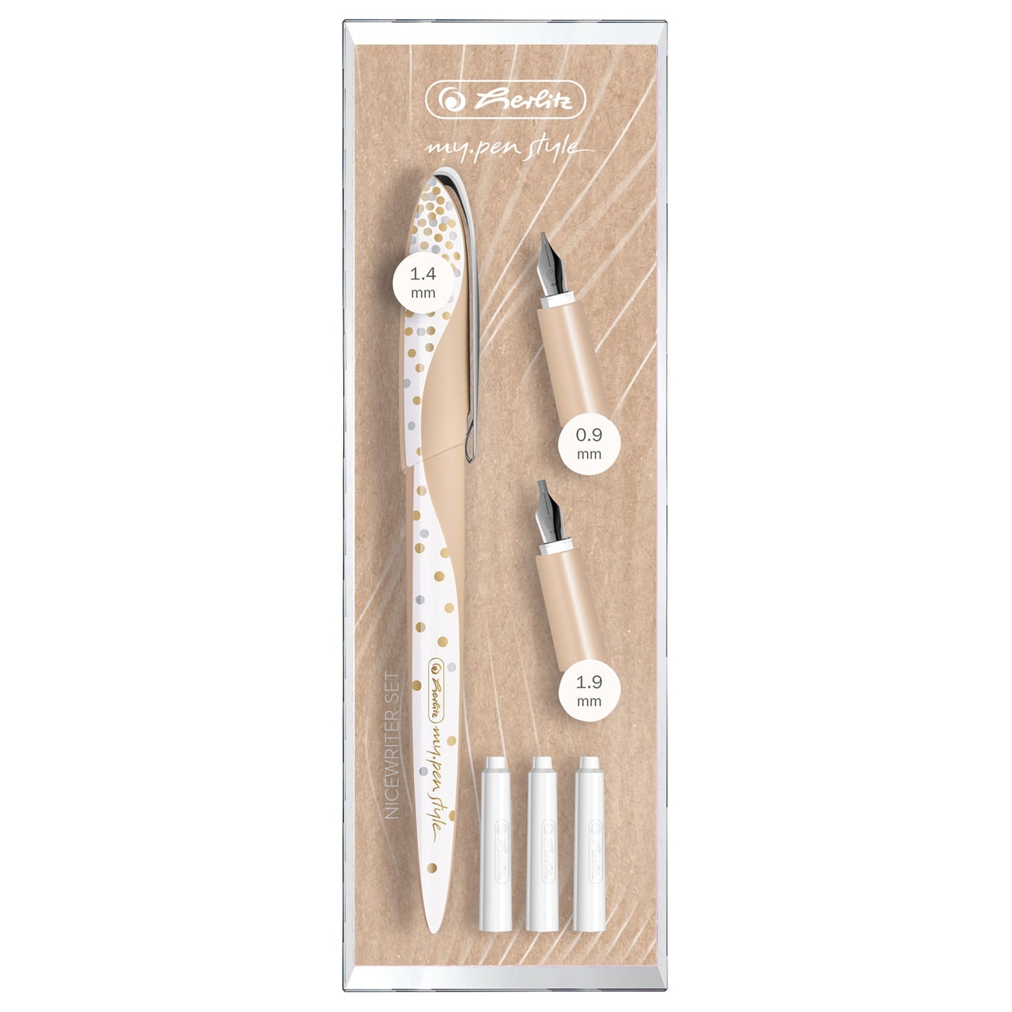 Herlitz my.pen Style Pure Glam Calligraphy Pen Set 50021765