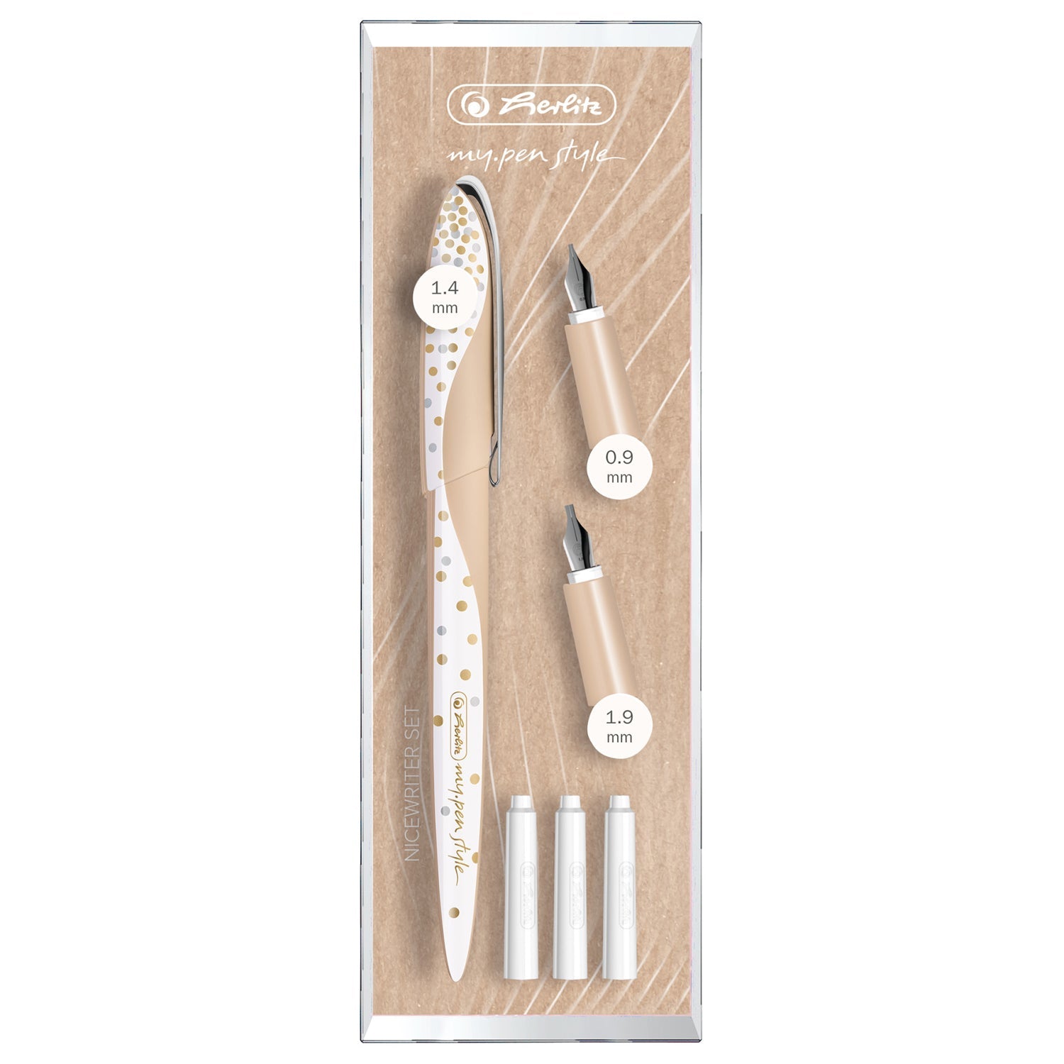 Herlitz my.pen Style Pure Glam Calligraphy Pen Set 50021765