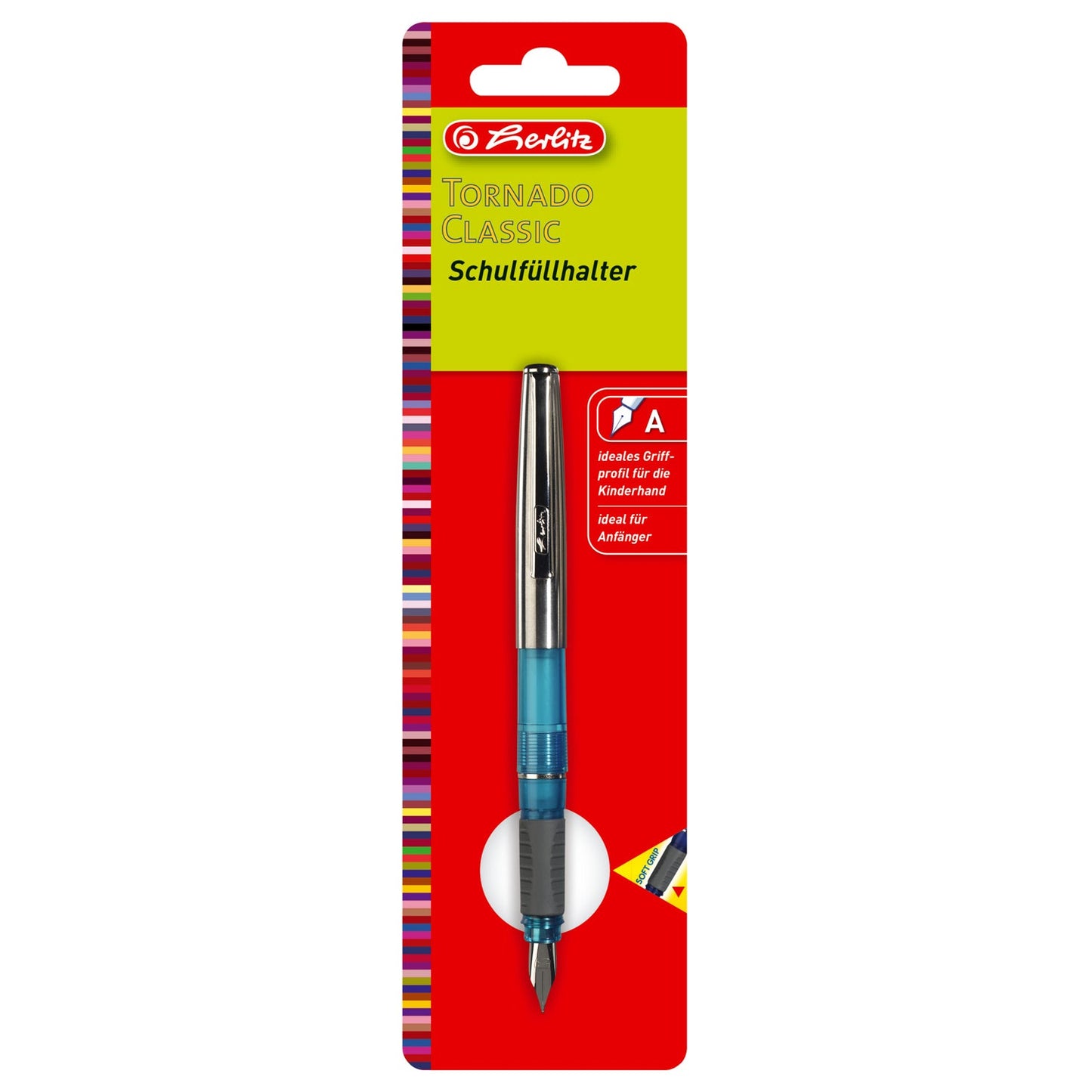 Herlitz Tornado Classic Turquoise Fountain Pen 10118412TQ