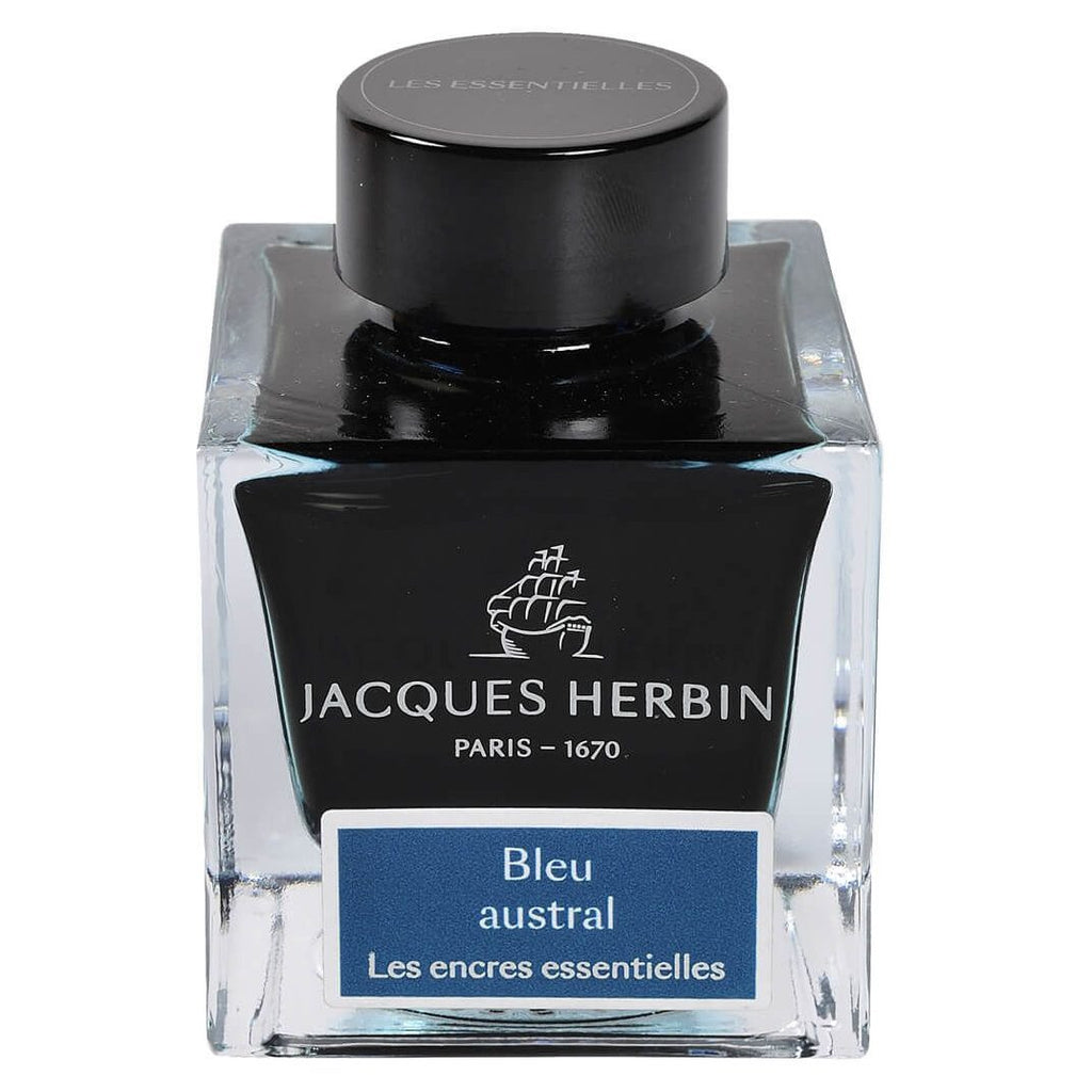 Jacques Herbin Essentielles Ink Bottle (Bleu Austral - 50 ML) 13116JT