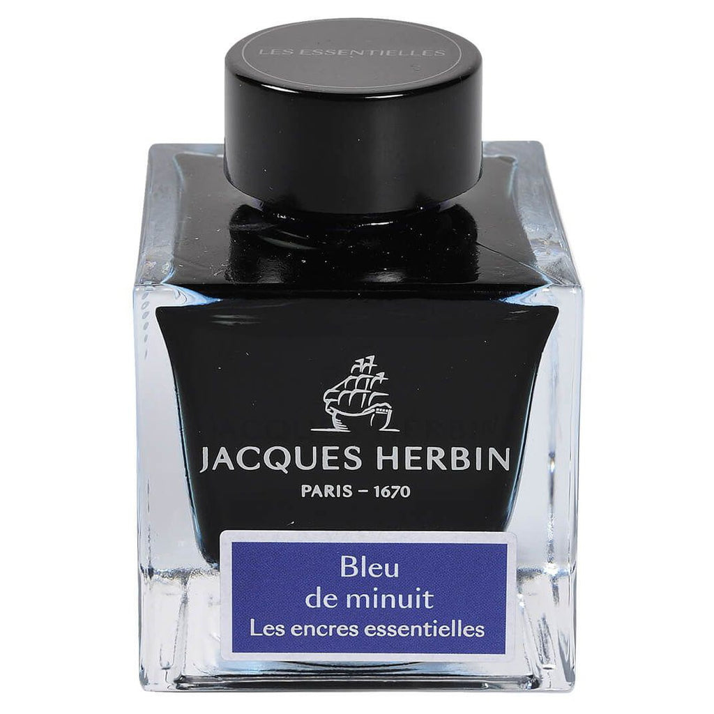 Jacques Herbin Essentielles Ink Bottle (Bleu de Minuit - 50 ML) 13119JT