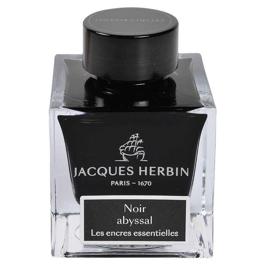 Jacques Herbin Essentielles Ink Bottle (Noir Abyssal - 50 ML) 13109JT