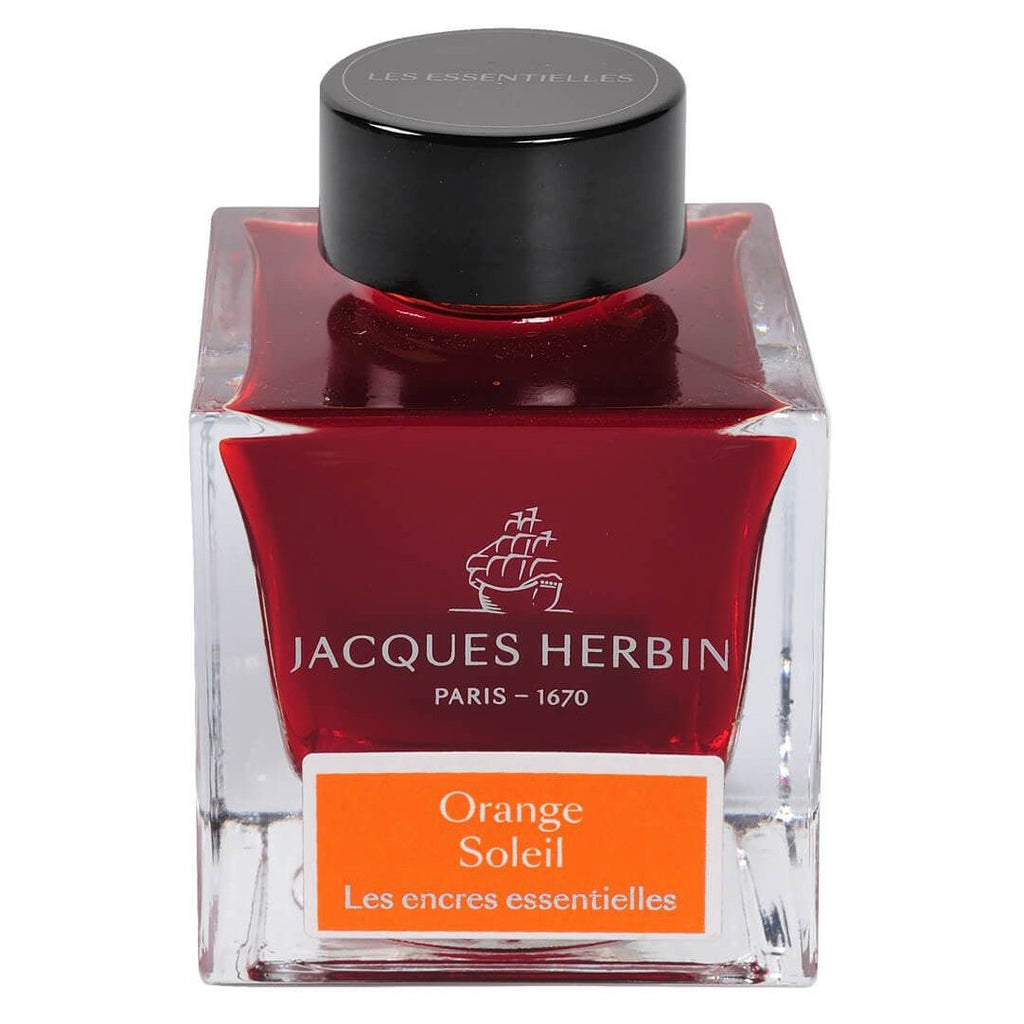 Jacques Herbin Essentielles Ink Bottle (Orange Soleil - 50 ML) 13157JT
