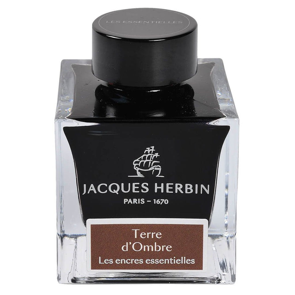Jacques Herbin Essentielles Ink Bottle (Terre d'Ombre - 50 ML) 13147JT