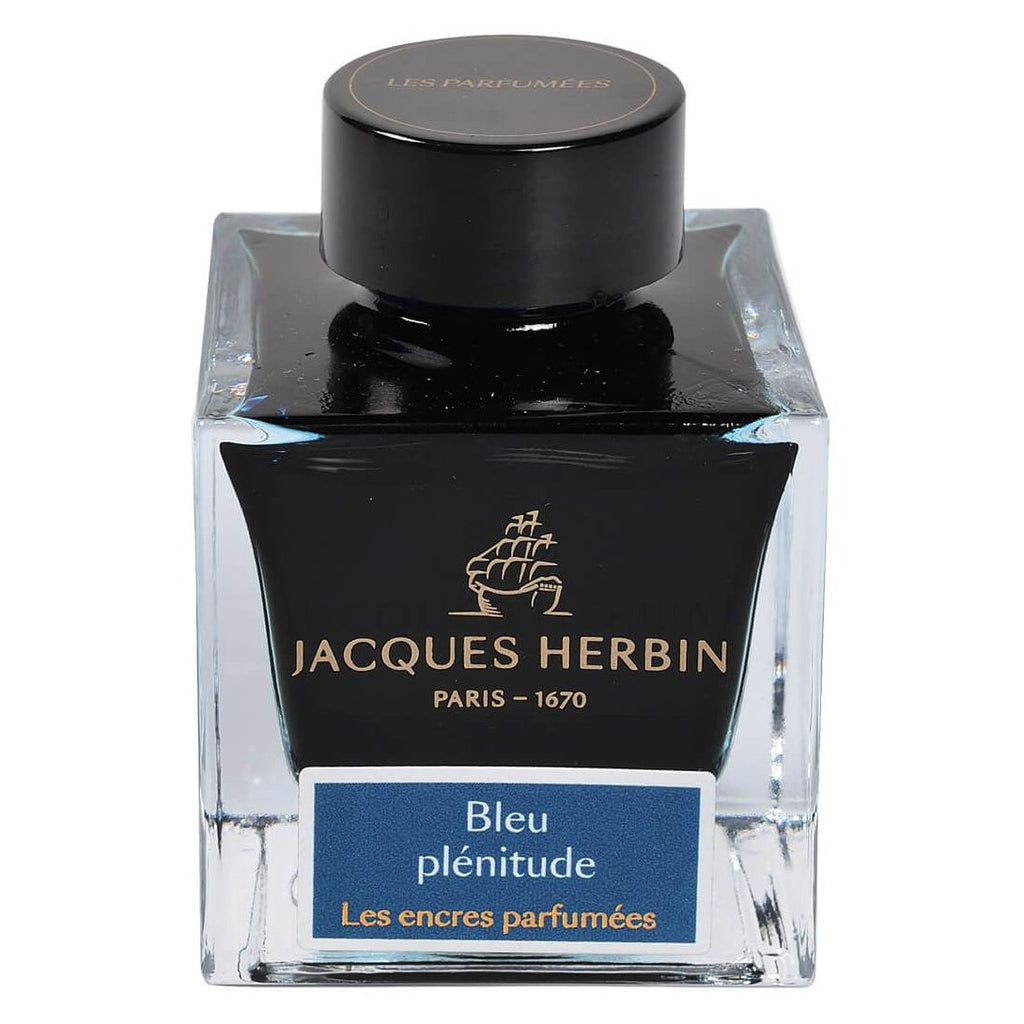 Jacques Herbin Perfumed Ink Bottle (Bleu Plénitude - 50 ML) 14716JT