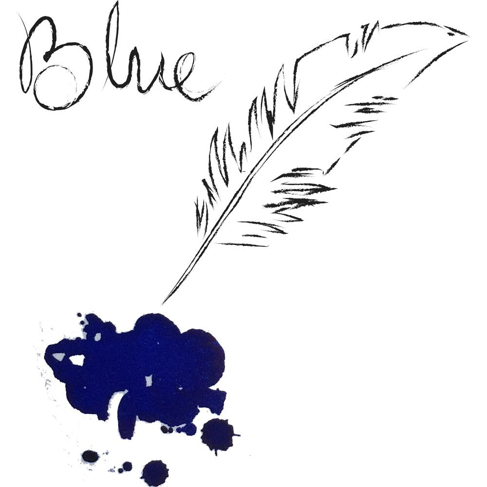 Krishna Lyrebird Series Ink Bottle (Pure Blue - 30ML) KILIPB30