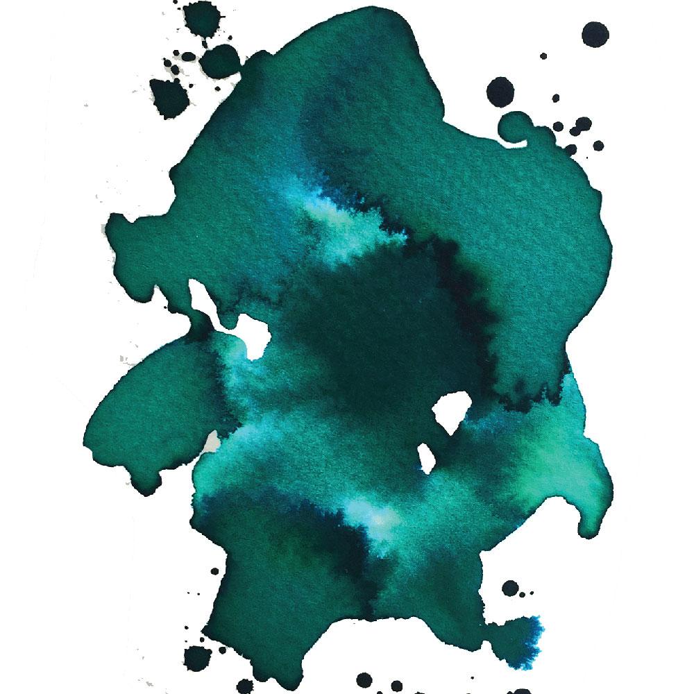 Krishna Super Rich Series Ink Bottle (Elegant Teal - 20ML) KISRELTE20
