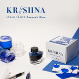 Krishna Inks Urban Series Ink Bottle (Peacock Blue - 30 ML) KIURPEBL30