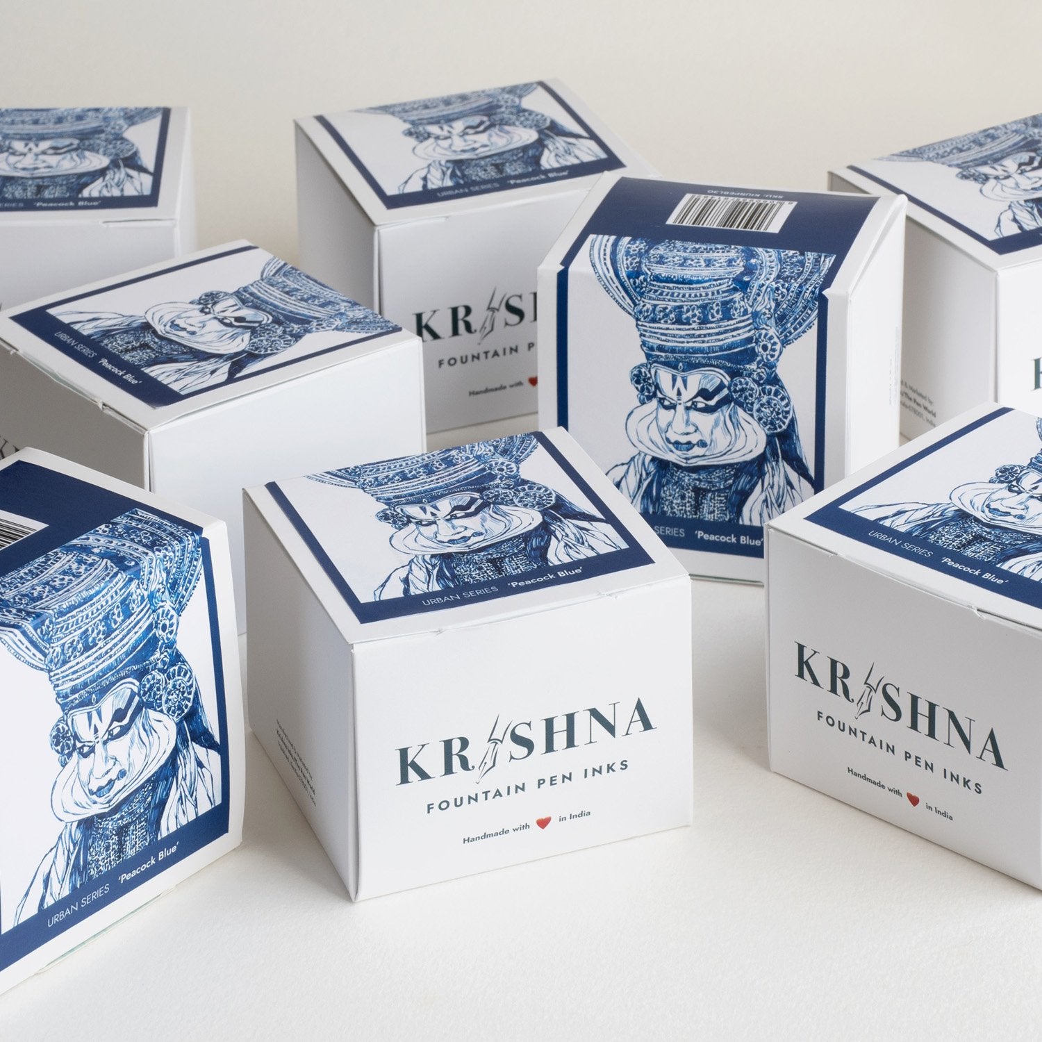 Krishna Inks Urban Series Ink Bottle (Peacock Blue - 30 ML) KIURPEBL30