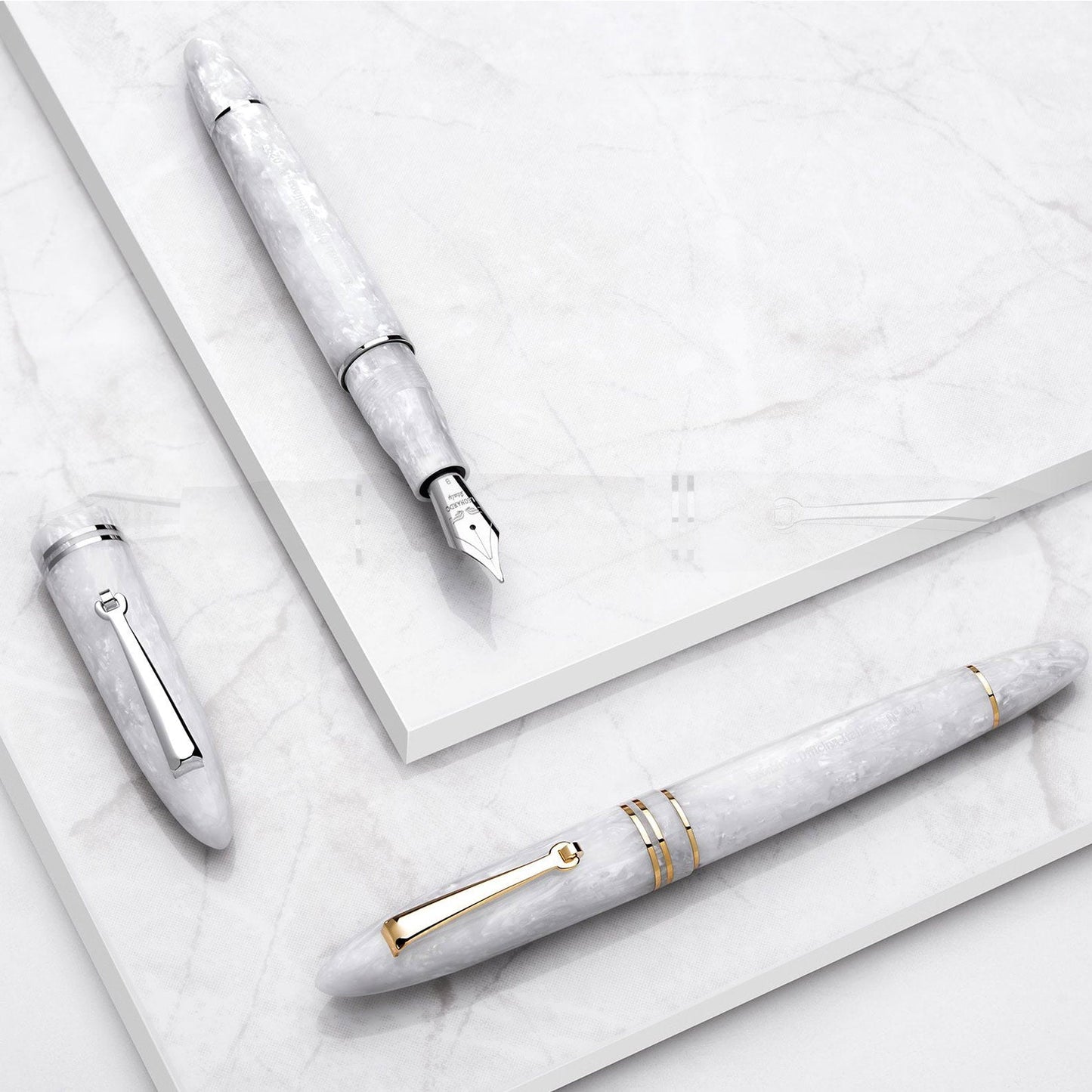 Leonardo Furore White Salt GT Fountain Pen