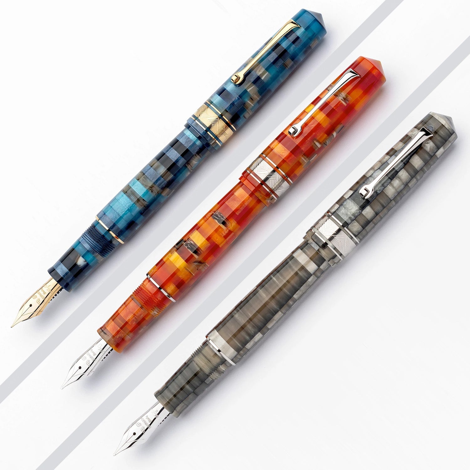 Leonardo Momento Zero Grande Mosaico Mango CT Fountain Pen