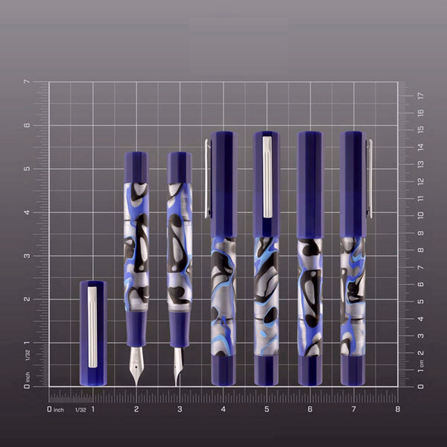 Opus 88 Flow Blue Fountain pen