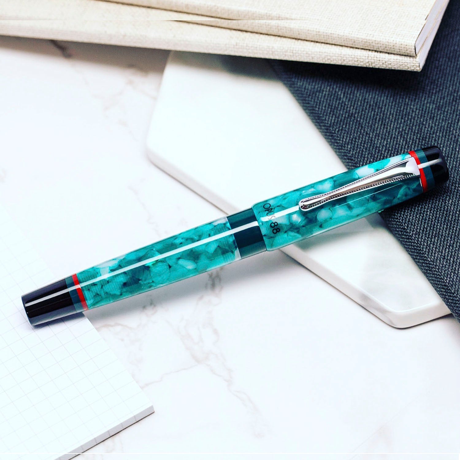 Opus 88 Minty Light Blue Fountain pen