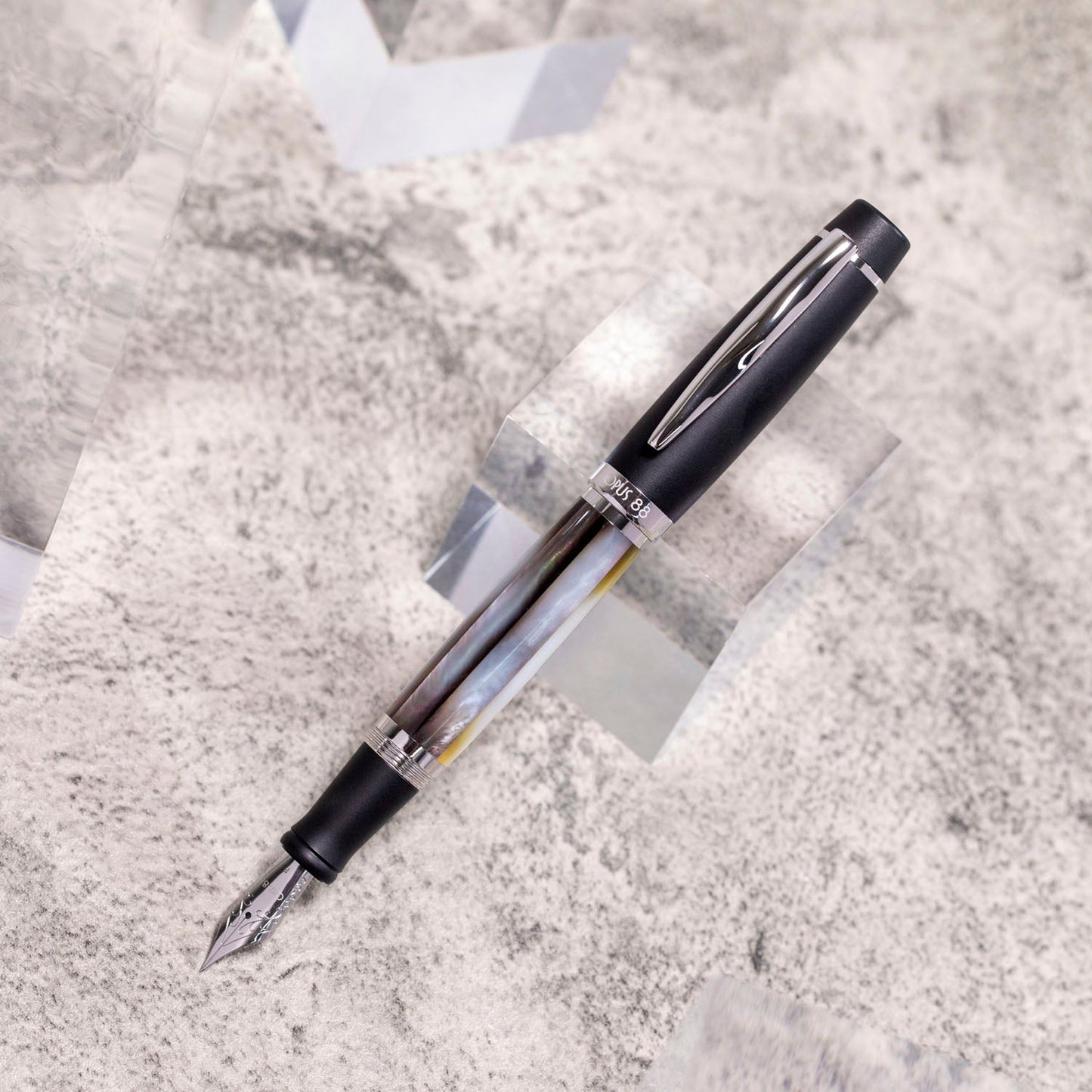 Opus 88 Shell Black Mother of Pearl Fountain pen
