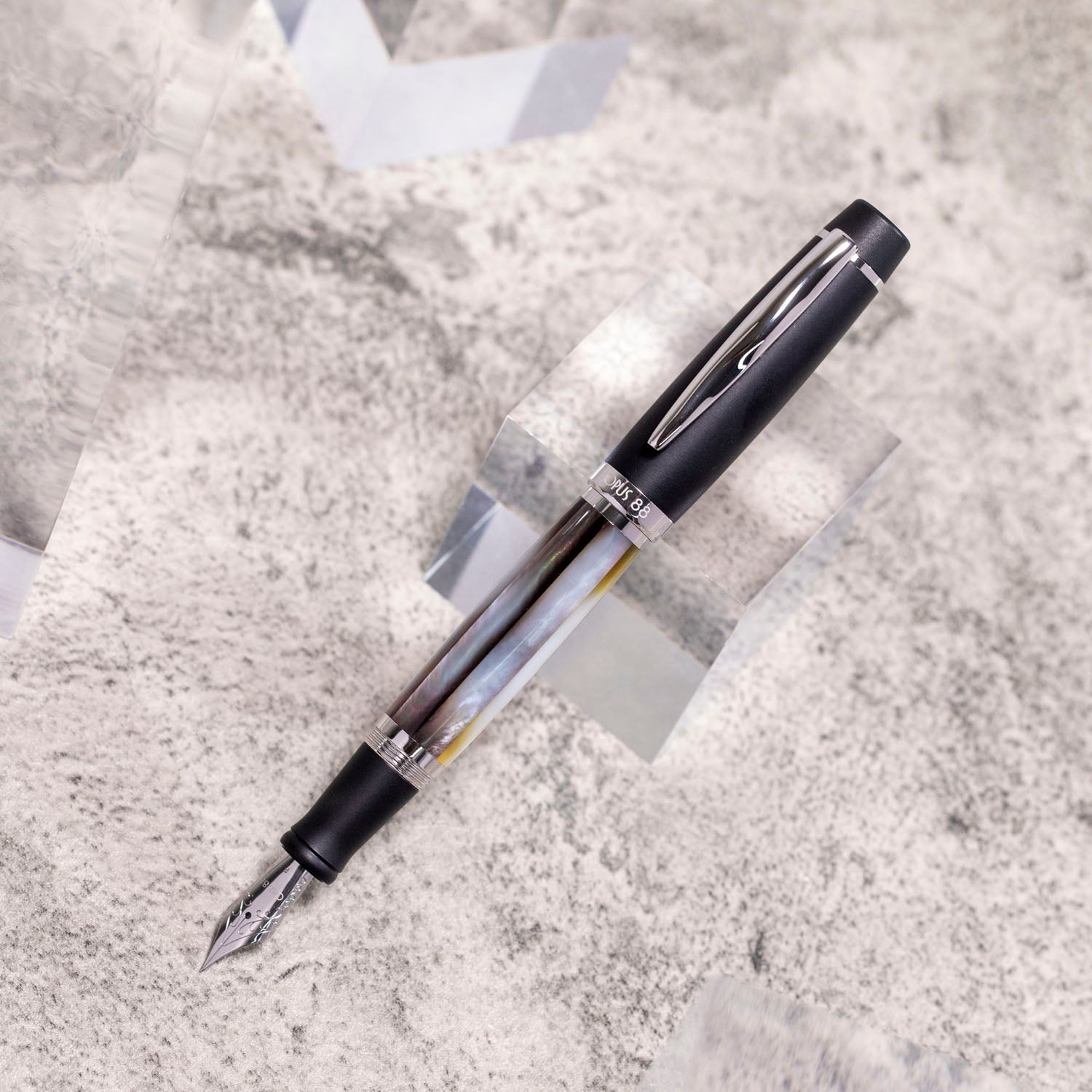 Opus 88 Shell Black Mother of Pearl Fountain pen