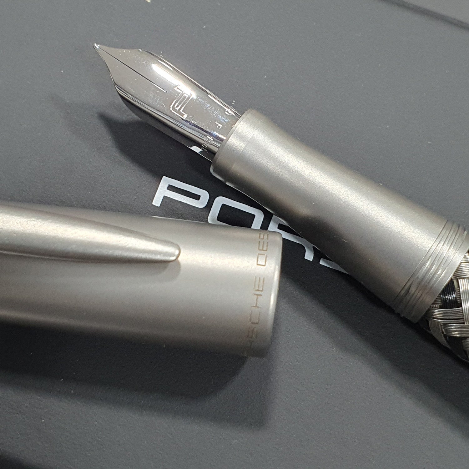 Porsche Design TecFlex Steel/Black Fountain Pen
