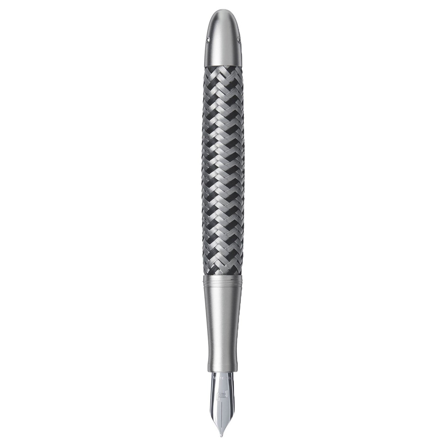 Porsche Design TecFlex Steel/Black Fountain Pen