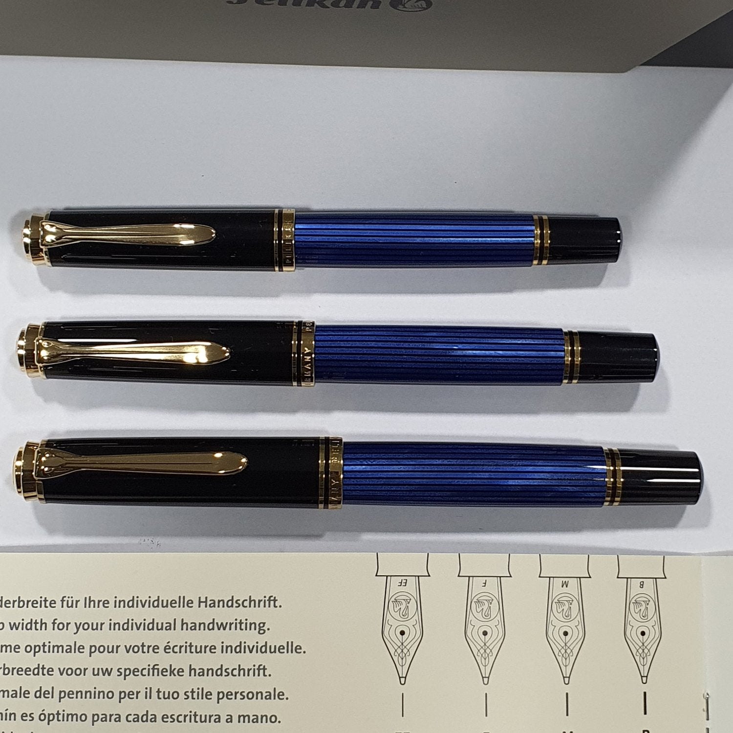 Pelikan Souveran M600 Black/Blue Fountain Pen | Germany