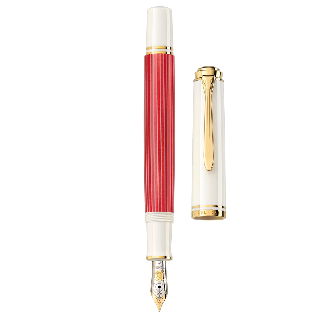 Pelikan Souveran M600 Red/White Fountain Pen (Special Edition)