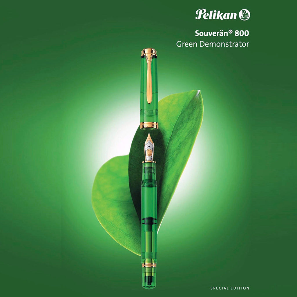 Pelikan Souveran M800 Green Demostrator Fountain Pen (Special Edition)