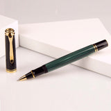 Pelikan Souveran R400 Black/Green Roller Ball Pen 987966