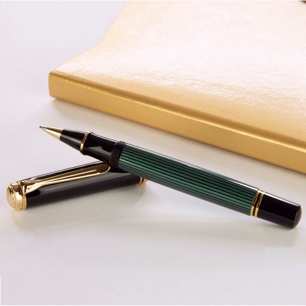 Pelikan Souveran R800 Black/Green Roller Ball Pen 987990