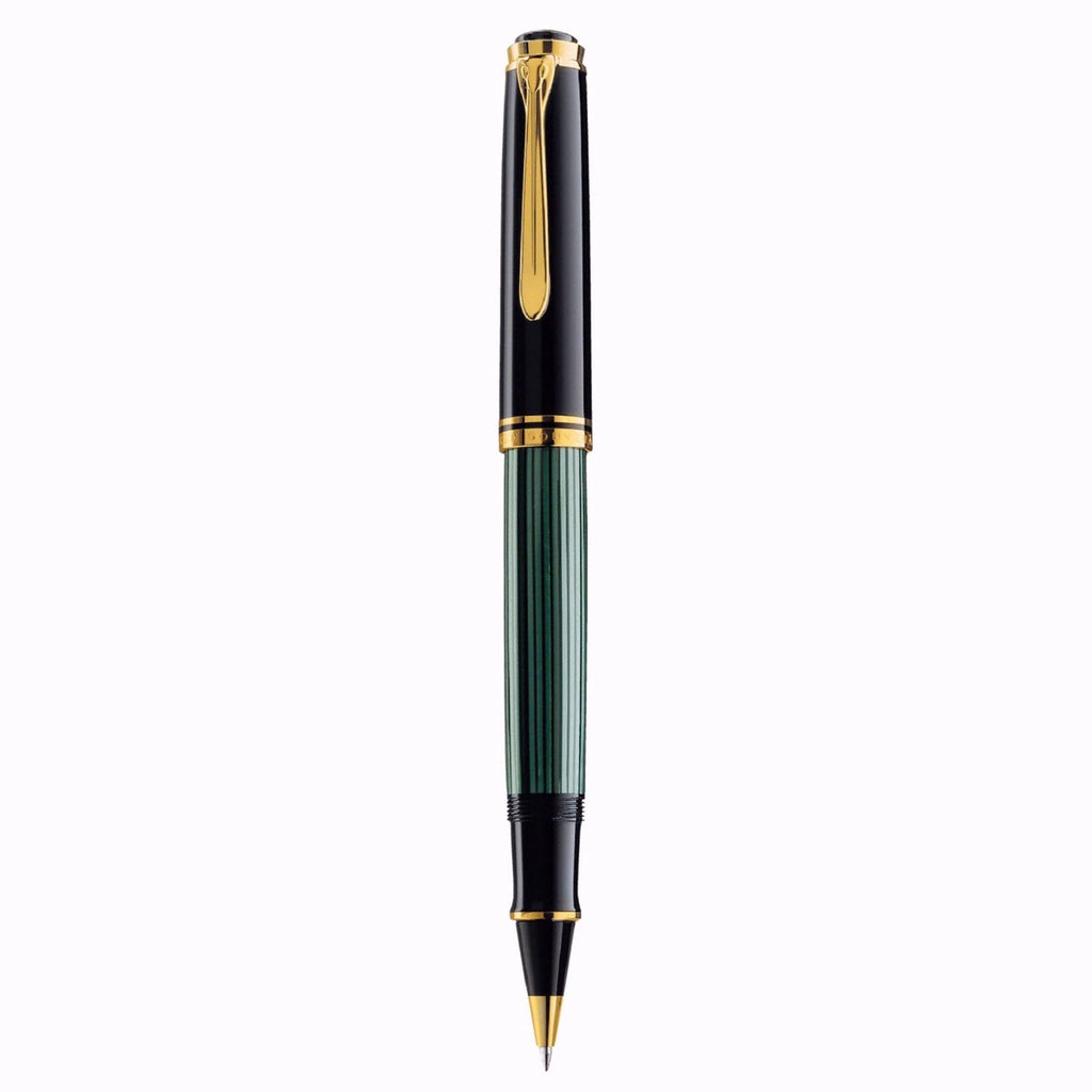 Pelikan R800 Vs R600 Pelikan Souveran R800 Black/Green Roller Ball Pen 987990
