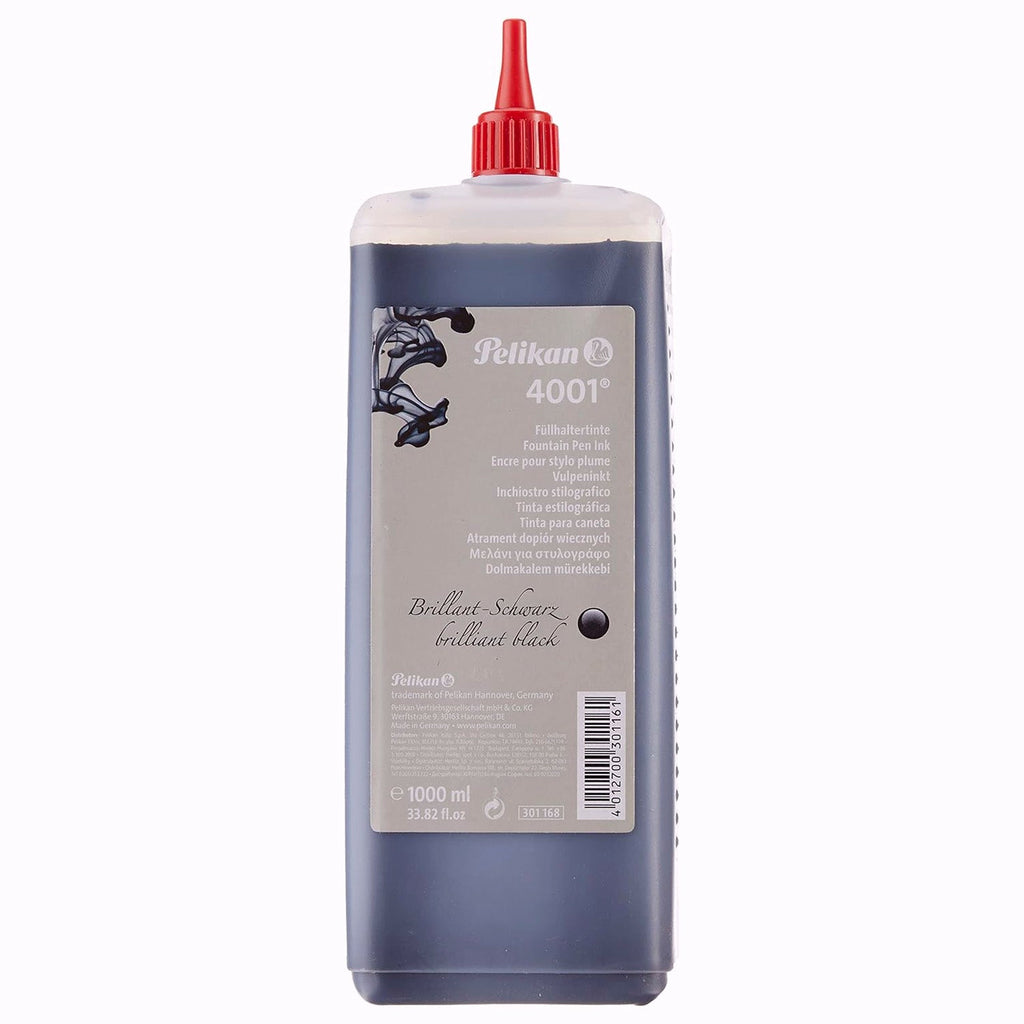 Pelikan 4001 Ink Bottle (Brilliant Black - 1000 ML) 301168