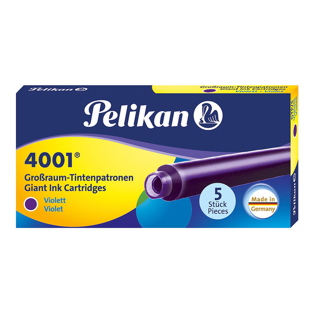 Pelikan GTP/5 Long Ink Cartridge (Violet - Pack of 5) 310664 Genuine original German Cartridge