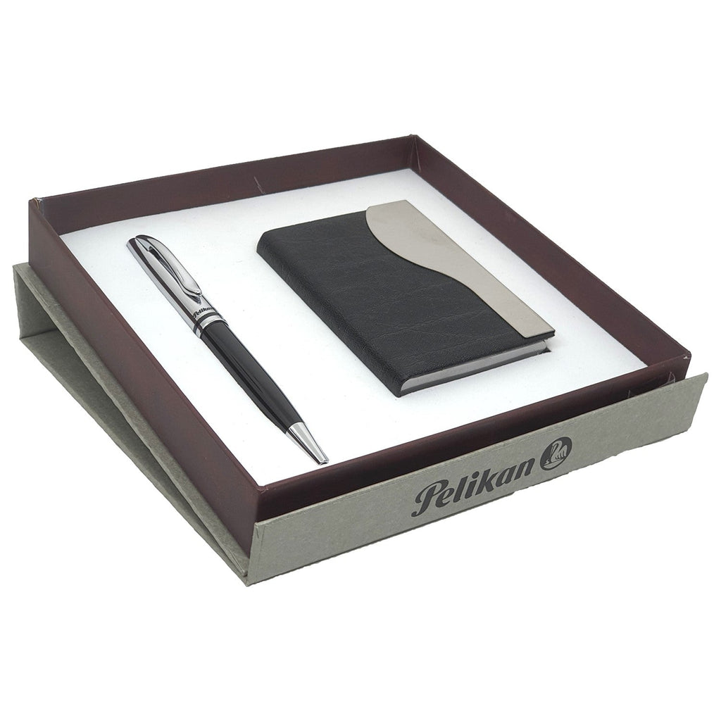 Pelikan Jazz Ballpoint Pen with Card Holder Gift Set 806930