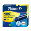 Pelikan TP/6 Short Ink Cartridge (Blue/Black - Pack of 6) 301184