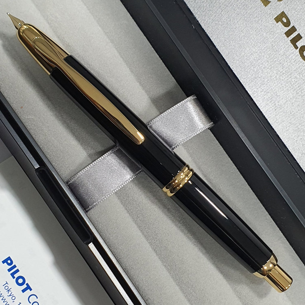 Pilot Capless Black GT Fountain Pen | Japan | Onlinemantra.in