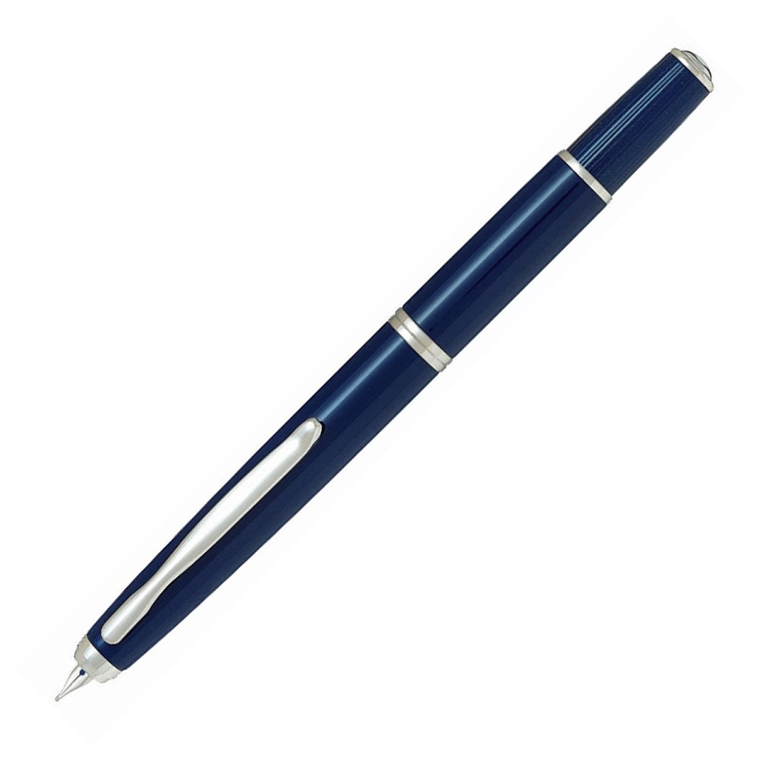 Pilot Capless Fermo Dark Blue CT Fountain Pen