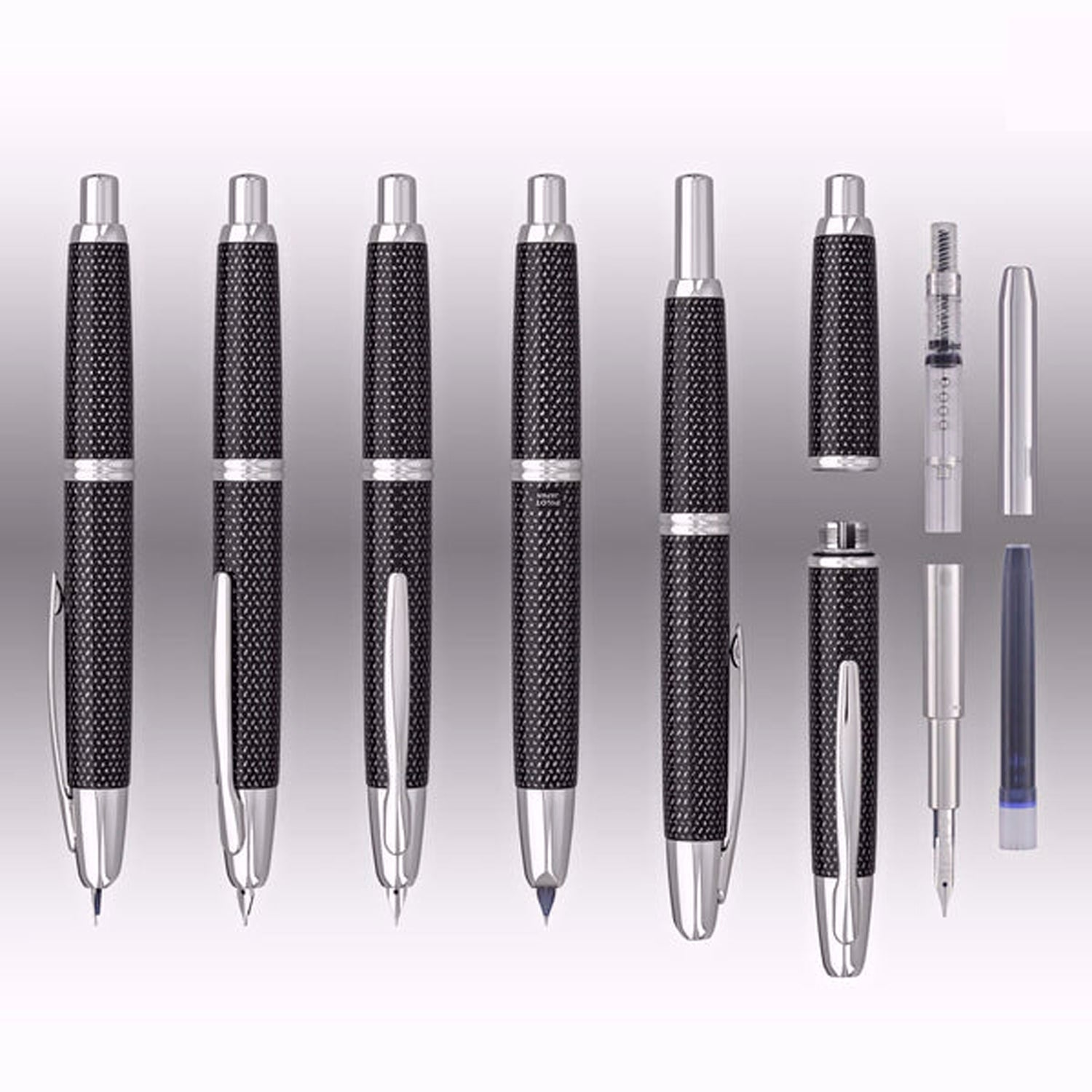 Pilot Capless Kasuri Black CT Fountain Pen