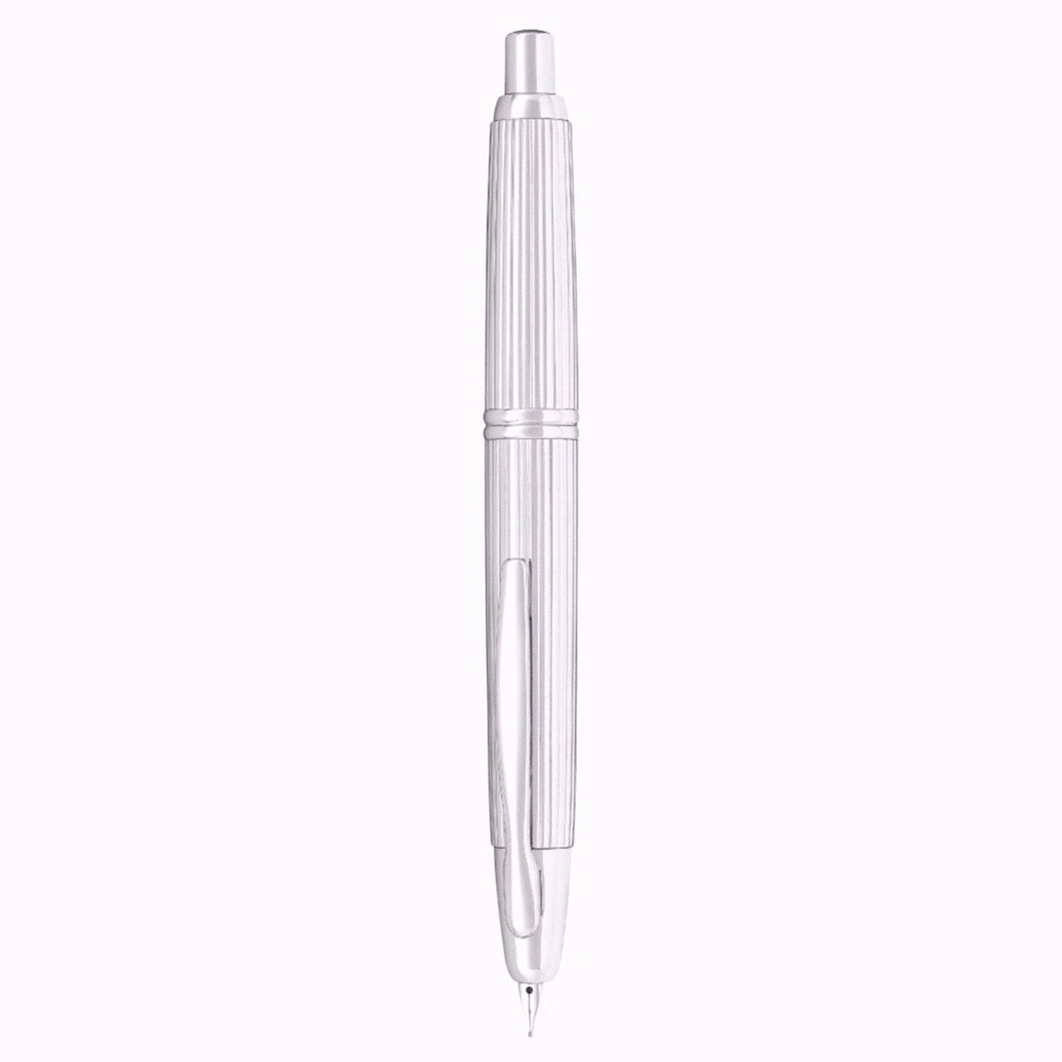 Pilot Capless Stripe Silver CT Fountain Pen