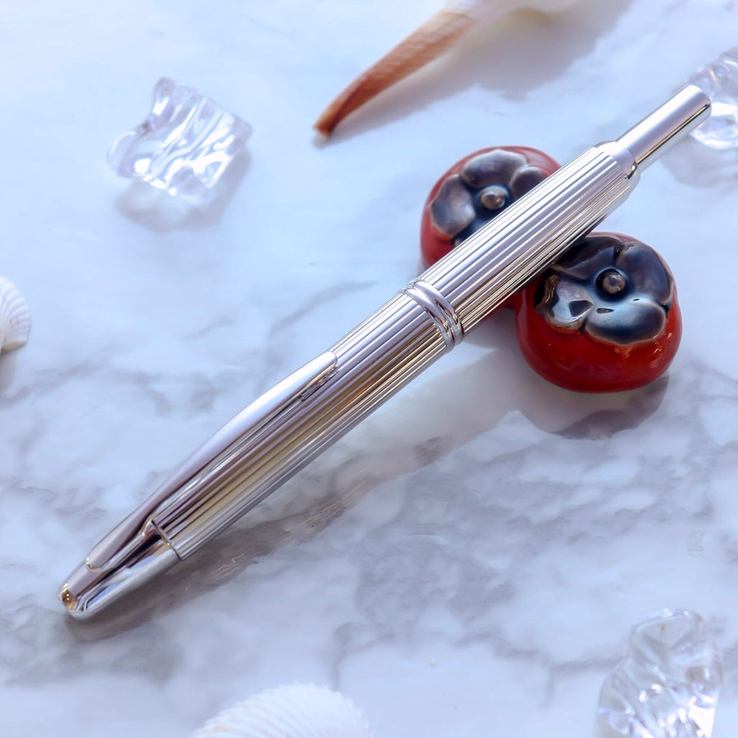Pilot Capless Stripe Silver CT Fountain Pen