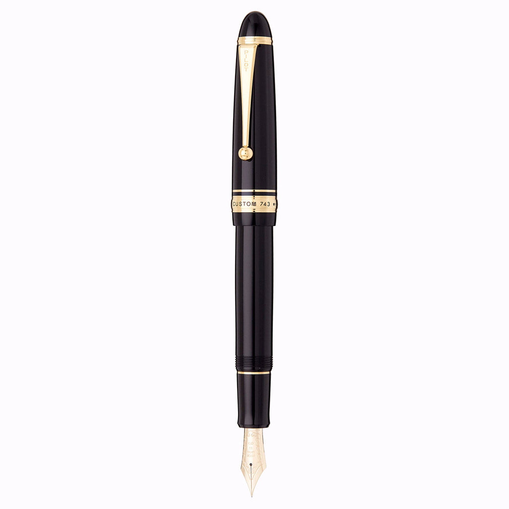 筆記具 crown 58 Pilot Custom 743 Black GT Fountain Pen