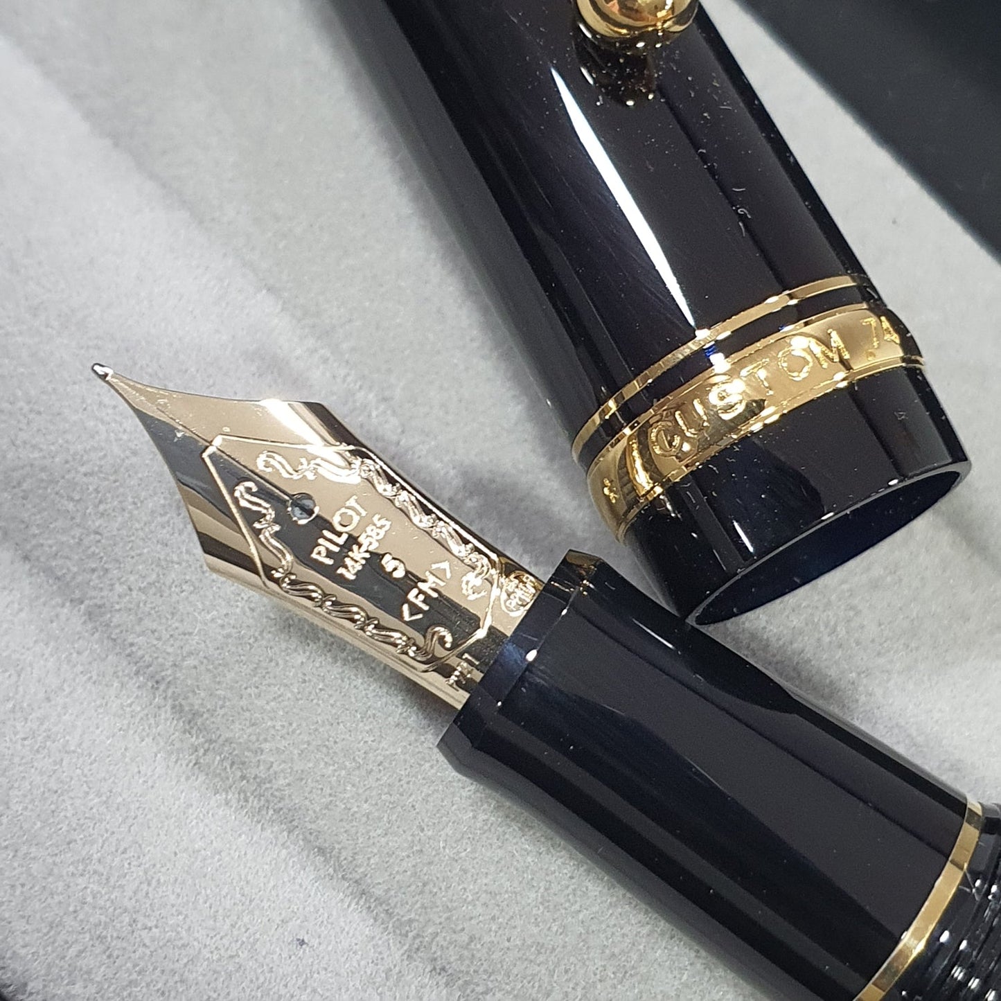 Pilot Custom 74 Black GT Fountain Pen