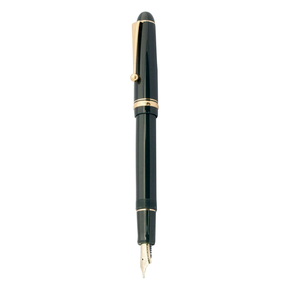 Pilot Custom 74 - Dark Green GT - 14 Karat Gold Plated Nib Fountain Pen - Image 2