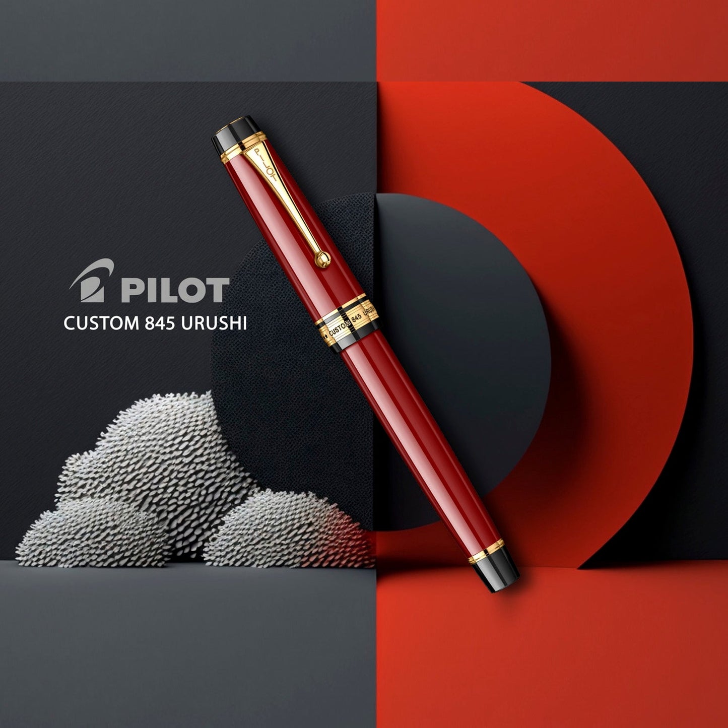 Pilot Custom 845 Vermillion 18CT Fountain Pen